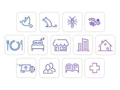 Pest Control Company Picto design minimalist pest picto pictogram