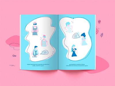 Illustrated book! editorial mermaids pink wacom