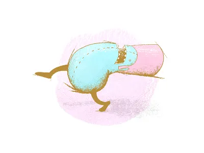 Cautious Stepper - Doodle Guy doodle illustration