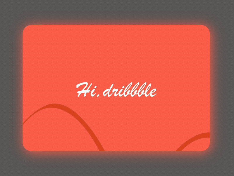 hello dribbble