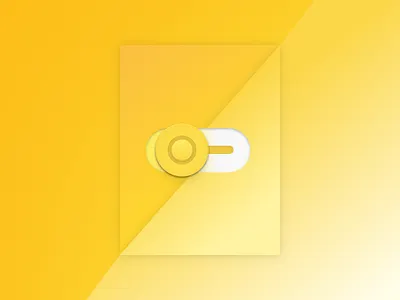 Daily UI Challenge #015 - Switch card challenge dailyui gradient switch toggle ui yellow