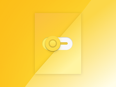 Daily UI Challenge #015 - Switch card challenge dailyui gradient switch toggle ui yellow