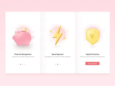 Financial App guide pages
