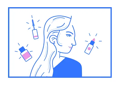 Day 4 beauty character face gloss illustration lipstick make up