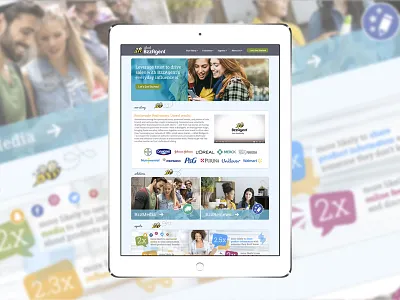 Everyday Influencing design mockup ui web design