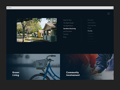 Full Screen Menu florida full screen full screen menu menu st pete ui ux webdesign website