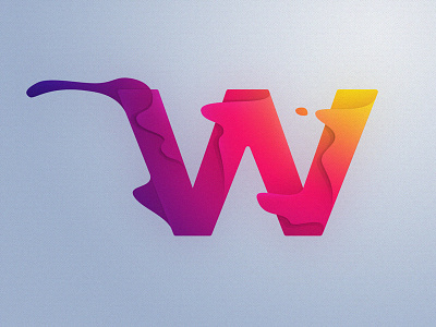 W 36daysoftype 36daysoftype w gradients typography w