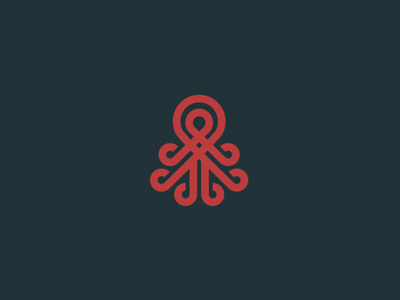 Octopus brand illustration logo octopus