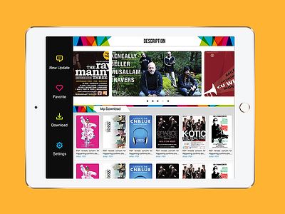 Movie Hitz app color colorful ios ipad steaming ui ux