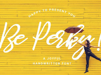 The FREE Be Perky Script font free font free script free typeface script font