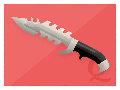 Q is for Qutluch battlestar galactica fantasy fiction film illustration knife movie qutluch spock star trek texture vector