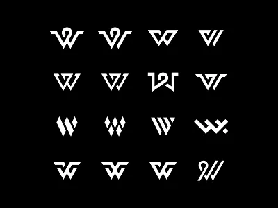 W design graphic idea letter lettering logo minimal simple typography w