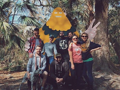 Bigfoot bigfoot camping cosmic crypto friends illustration mysterious mythical peace photoshop