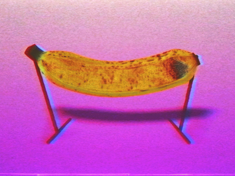 BANANA_HAMMOCK.gif animation gif loop motion surreal