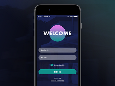 Dailyui 001 001 daily ui log in mobile app