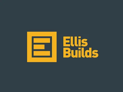 Ellis Builds build construction din e logo