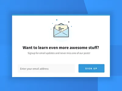 Newsletter Signup design newsletter popup