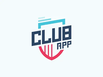 Clubapp Logo app branding club hockey illustration logo nhl shield