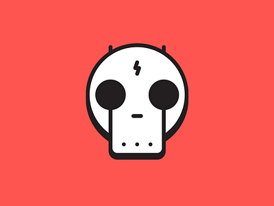 Beware of bots. bot evil icon skull