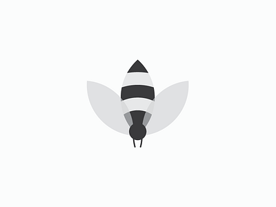 Bee + Flower bee bee flower bee logo brand branding creative logo flower flower icon identity logo mark