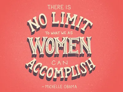 No Limit empowerment feminism michelle obama motivation quotes women