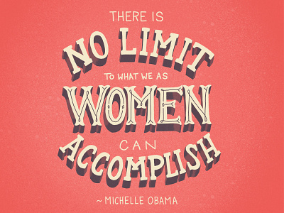 No Limit empowerment feminism michelle obama motivation quotes women