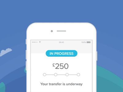 Track Your Transfer animation gif globe money remitly transfer