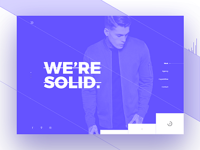 Splash Page Concept branding hero home layout pattern solid splash typography ui ux web website