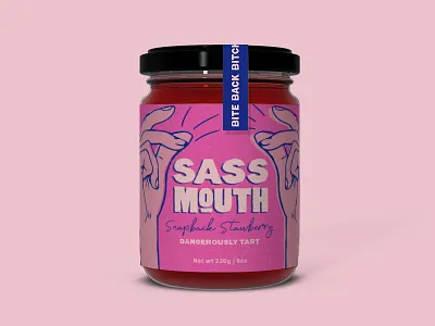 Sass Mouth Jams adobe branding creative jam hands illustration jam jelly logo mouth