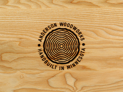 Anderson Woodworks branding construction handbuilt wood woodworks