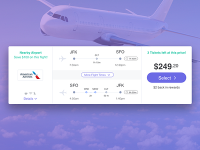 Flight Contract airlines flight plain tickets travel ui ux web