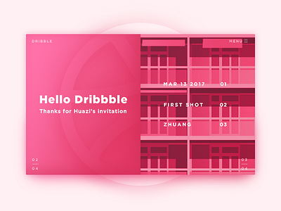 hello, dribbble dribbble first hello shot