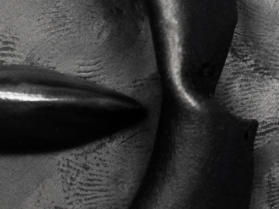 black on black experiment modelling clay placticine plastillustration