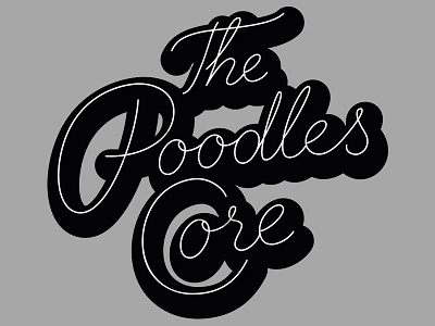 The Poodles Core lettering logo