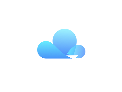 Cloud as a Canvas canvas cloud design gradient gridding logo negative space ship symbol