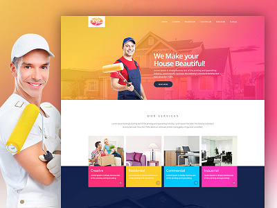 Painting beautyful interface color colors nice design paint paintings ui ux web design website