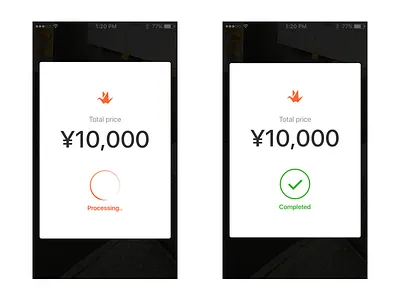Payment loading app appdesign interaction interface iphone mobile pay payment product ui ux visualdesign