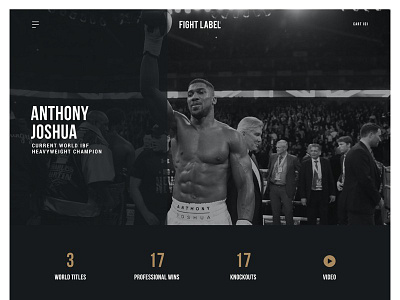Fight Label ecommerce ui ux web design website