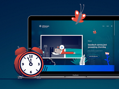 Infoscan | webdesign animation illustration sleep webdesign website