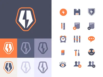 Pen Head + Bolt bolt brand color logo palette pen product design thunder thunderpen