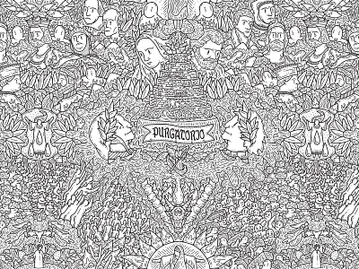 THE MIDDLE KINGDOM details dettagli digitalpainting doodle doodleart grafica graphic illustration illustrazione purgatorio wacom web