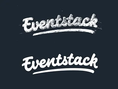 Eventstack lettering logo logotype sticker type typograpy word mark wordmark