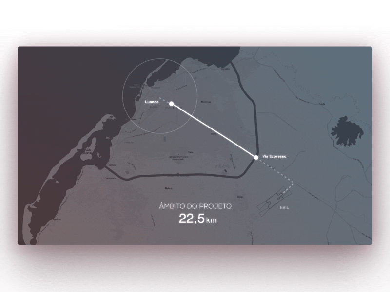 Map Animation #1 animated engineering gradient highway map motion project road