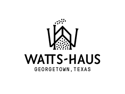 Watts-Haus V2 h house icon letters logo monogram w