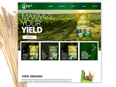 Orgfert Website Layout