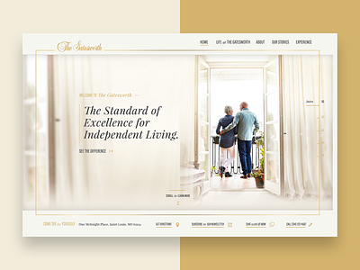 Gatesworth Website lifestyle living luxury residential website