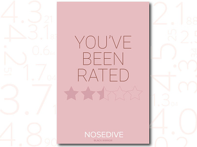 Nosedive minimalist fan poster black design fan minimalist mirror nosedive pastels poster typography