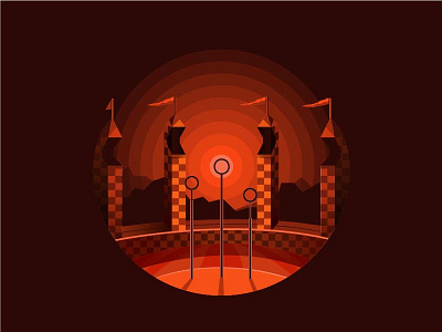 Quidditch blend tool gryfindor harry potter monochrome quidditch vector