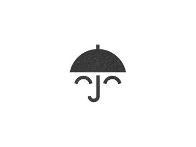 Manbrella care cute face happy icon man minimal smile symbol umbrella