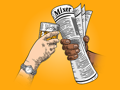 The Mixer audio hands journalism kcrw news newspaper podcast radio